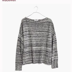 Madewell Sz Md Threadmix Sweater in Black/…